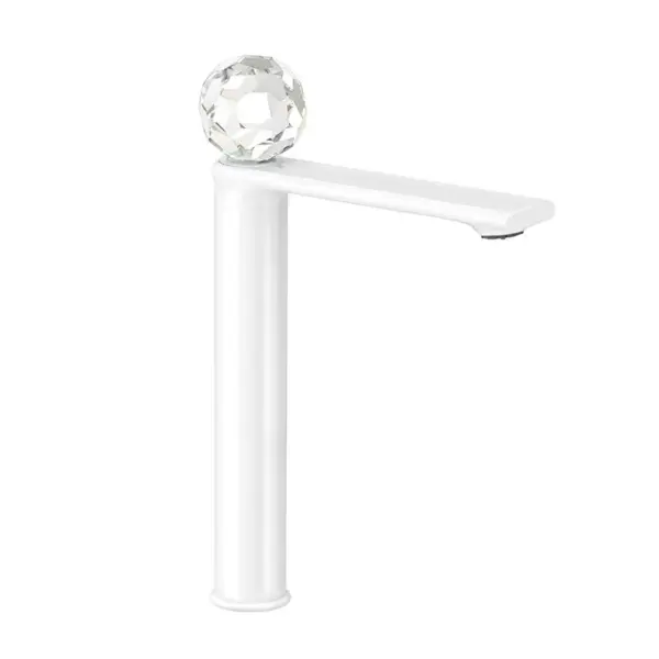 Змішувач для умивальника високий MONE Deluxe 27002W Dream Crystal White