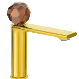 Умивальник змішувач Dream Crystal 27001GFB Gold Fb Brown Умивальник змішувач Dream Crystal 27001GFB Gold Fb Brown