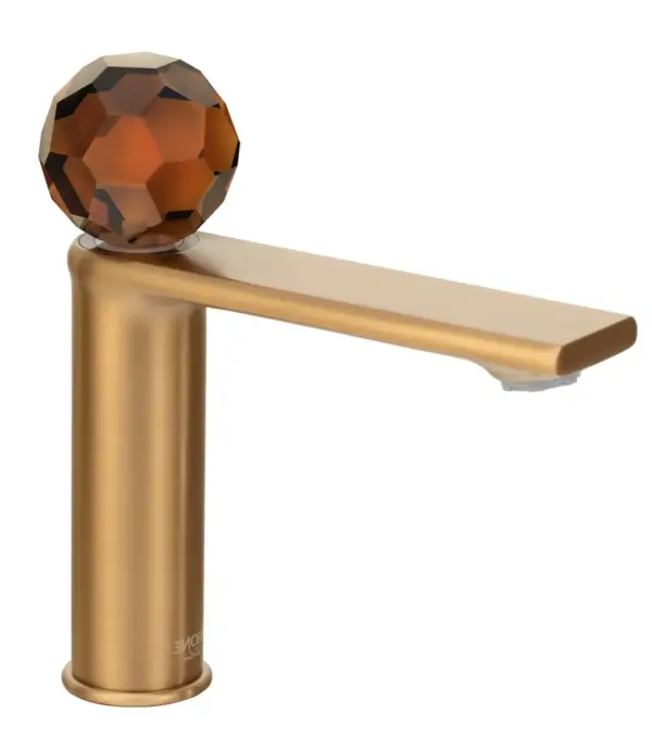 Умивальник змішувач Dream Crystal 27001RGFB Rose Gold Fb Brown