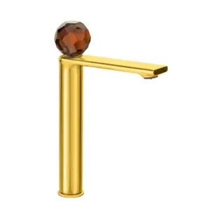 Умивальник змішувач високий Dream Crystal 27002GFB Gold Fb Brown Умивальник змішувач високий Dream Crystal 27002GFB Gold Fb Brown