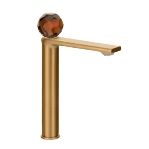Умивальник змішувач високий Dream Crystal 27002RGFB Rose Gold Fb Brown Умивальник змішувач високий Dream Crystal 27002RGFB Rose Gold Fb Brown