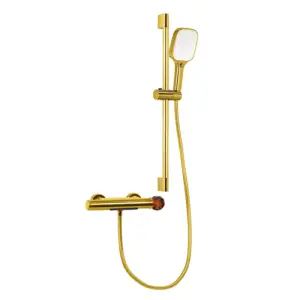Душовий змішувач з душовим гарнітуром Dream Crystal 27003GFB Gold Fb Brown Душовий змішувач з душовим гарнітуром Dream Crystal 27003GFB Gold Fb Brown