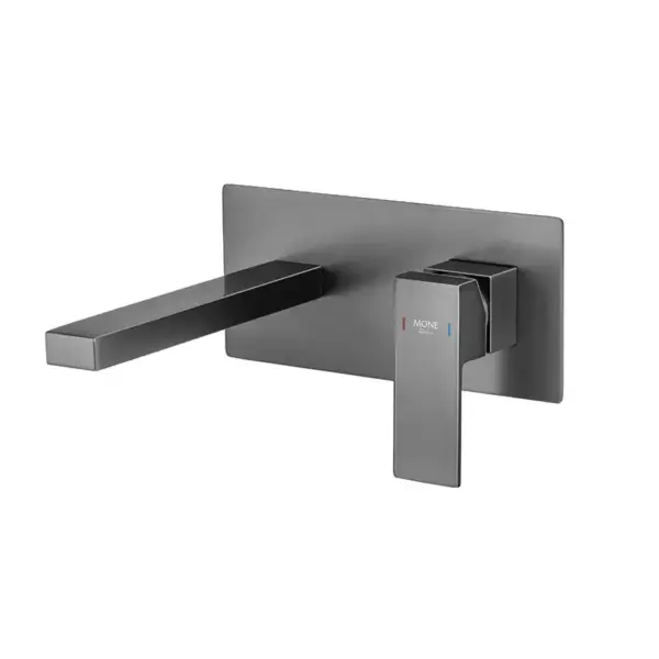 Змішувач для умивальника MONE Deluxe прихованого монтажу 1332332GR Gun Grey