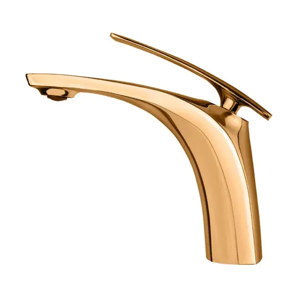 Змішувач для умивальника MONE Deluxe OLIVIA 60231RG Roze Gold