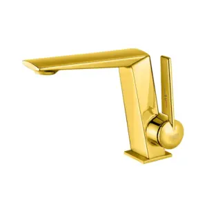 Змішувач для умивальника MONE Deluxe VILEN 60232TG Gold Змішувач для умивальника MONE Deluxe VILEN 60232TG Gold
