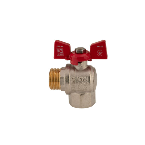 Кран кульовий Koer 3/4" ГШМ кутовий (KR.208) Кран кульовий Koer 3/4" ГШМ кутовий (KR.208)