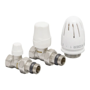 Комплект для підключення радіатора Koer SET-12 - 1/2"x1/2" (прямий) з термоголовкою ВЗ Комплект для підключення радіатора Koer SET-12 - 1/2"x1/2" (прямий) з термоголовкою ВЗ