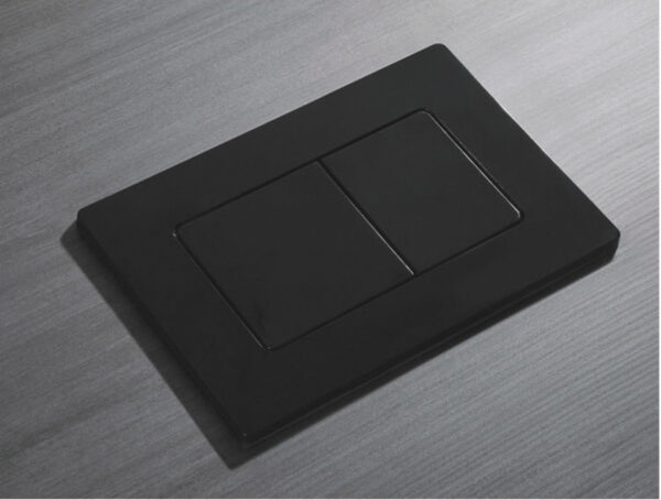 Панель змиву KOER KT-0602-16 240x160x10mm пластикова, кнопка квадратна (колір чорний глянцевий) Панель змиву KOER KT-0602-16 240x160x10mm пластикова, кнопка квадратна (колір чорний глянцевий)