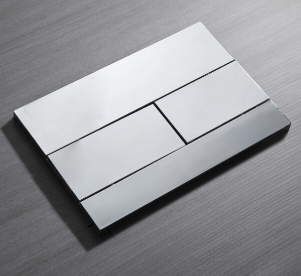 Панель змиву KOER KT-0603-01 240x160x10mm пластикова, кнопка лінійна (колір хром) Панель змиву KOER KT-0603-01 240x160x10mm пластикова, кнопка лінійна (колір хром)