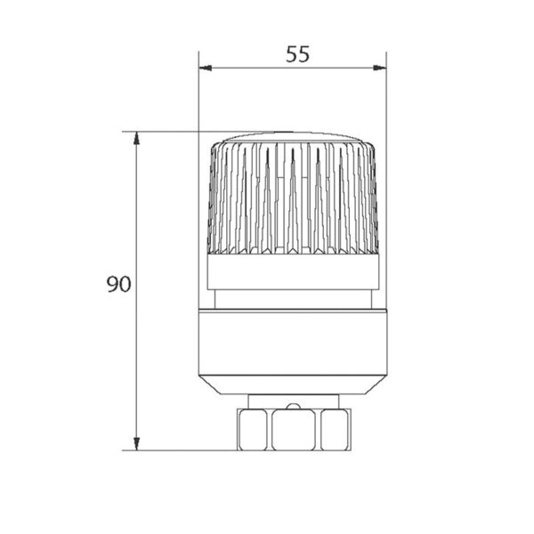 Термоголовка M30x1.5 Koer KR.1334 Термоголовка M30x1.5 Koer KR.1334