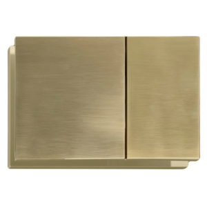 Панель змиву KOER KT-0610-12 240x160x32mm пластикова, кнопка квадратна (колір матове золото) Панель змиву KOER KT-0610-12 240x160x32mm пластикова, кнопка квадратна (колір матове золото)