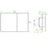 Панель змиву KOER KT-0610-STR-01 240x160x32mm пластикова, кнопка квадратна (колір хром з лінійною структурою) Панель змиву KOER KT-0610-STR-01 240x160x32mm пластикова, кнопка квадратна (колір хром з лінійною структурою)