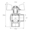 Кран кульовий Koer 3/4" ГШМ кутовий (KR.208) Кран кульовий Koer 3/4" ГШМ кутовий (KR.208)