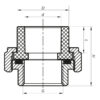 Згін-американка ВР 50x1.1 / 2F PPR KOER K0133.PRO Згін-американка ВР 50x1.1 / 2F PPR KOER K0133.PRO