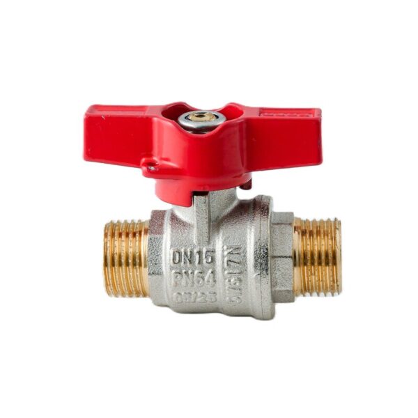 Кран кульовий ШШМ KOER EXTREME KE.219-15 - 1/2" MM ручка "метелик" червона Кран кульовий ШШМ KOER EXTREME KE.219-15 - 1/2" MM ручка "метелик" червона