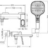 Змішувач для ванни з коротким виливом KOER KB-41031-01 (Колір хром) Змішувач для ванни з коротким виливом KOER KB-41031-01 (Колір хром)