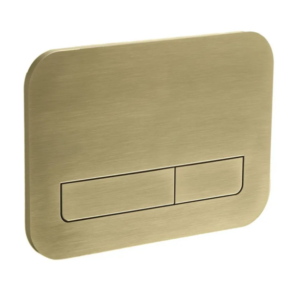 Панель змиву KOER KT-0609-12 240x160x7mm пластикова, кнопка лінійна (колір матове золото) Панель змиву KOER KT-0609-12 240x160x7mm пластикова, кнопка лінійна (колір матове золото)