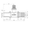 Трійник перехідний Koer KA.T25-16-25 - 25(3.5mm) x 16(2.2mm) x 25(3.5mm)