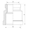 Муфта редукційна 1-1/2"x2" Koer KF.C1620 Муфта редукційна 1-1/2"x2" Koer KF.C1620