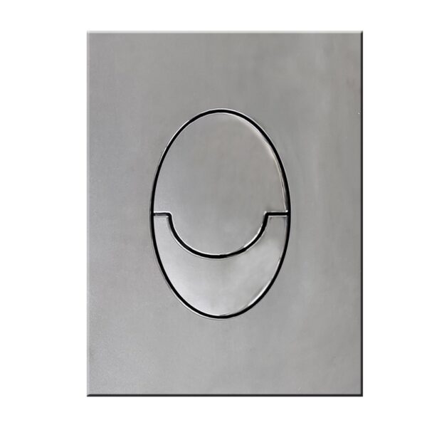 Панель змиву KOER KT-0606-01 157x198x3mm пластикова, кнопка закруглена (колір хром) Панель змиву KOER KT-0606-01 157x198x3mm пластикова, кнопка закруглена (колір хром)