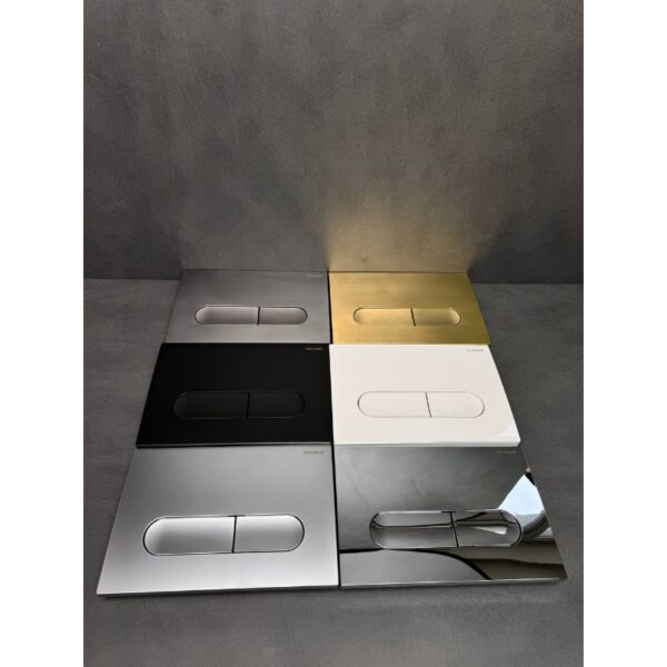 Панель змиву KOER KT-0608-01 240x160x10mm пластикова, кнопка закруглена (колір хром) Панель змиву KOER KT-0608-01 240x160x10mm пластикова, кнопка закруглена (колір хром)