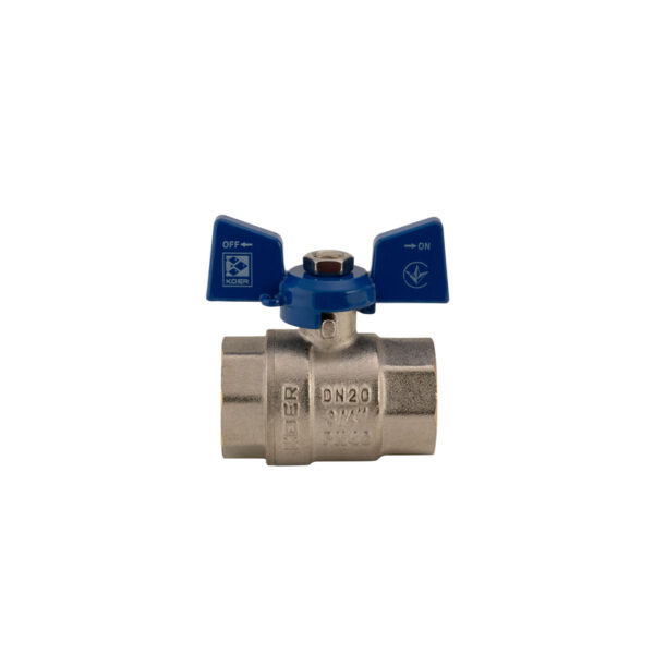 Кран кульовий Koer 3/4" ГГМ (KR.217.B) синій Кран кульовий Koer 3/4" ГГМ (KR.217.B) синій