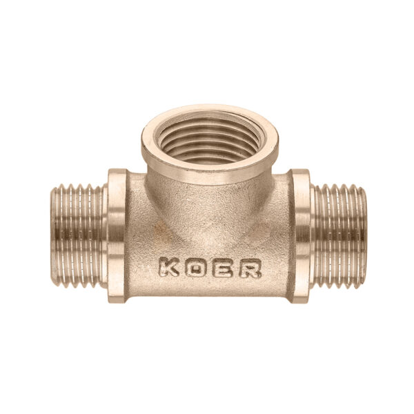 Трійник Koer KF.T06MFM.WN - 1/2" MFM без нікелю Трійник Koer KF.T06MFM.WN - 1/2" MFM без нікелю