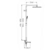 Душова колона зі змішувачем KOER KB-56039-01, 3 функції (Колір хром) Душова колона зі змішувачем KOER KB-56039-01, 3 функції (Колір хром)