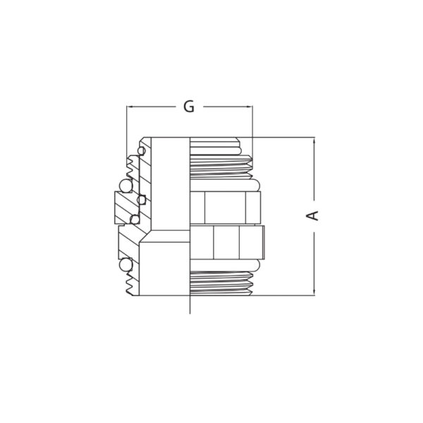 Ніпель поворотний Koer KF.N210 - 1'' MM Ніпель поворотний Koer KF.N210 - 1'' MM
