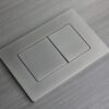 Панель змиву KOER KT-0602-07 240x160x10mm пластикова, кнопка квадратна (колір графіт) Панель змиву KOER KT-0602-07 240x160x10mm пластикова, кнопка квадратна (колір графіт)
