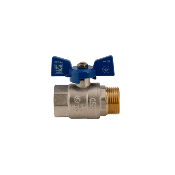 Кран кульовий Koer 1" ГШМ (KR.218.B) синій Кран кульовий Koer 1" ГШМ (KR.218.B) синій