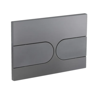 Панель змиву KOER KT-0604-07 240x160x10mm пластикова, кнопка закруглена (колір графіт) Панель змиву KOER KT-0604-07 240x160x10mm пластикова, кнопка закруглена (колір графіт)
