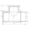 Трійник 1/2'' ВВН Koer KF.T06FFM Трійник 1/2'' ВВН Koer KF.T06FFM