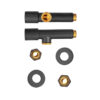 Комплект кранів рушникосушарки кутовий M1/2''xM1/2'' подовжений KOER KR.SET.535 BLACK Комплект кранів рушникосушарки кутовий M1/2''xM1/2'' подовжений KOER KR.SET.535 BLACK