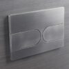 Панель змиву KOER KT-0604-07 240x160x10mm пластикова, кнопка закруглена (колір графіт)