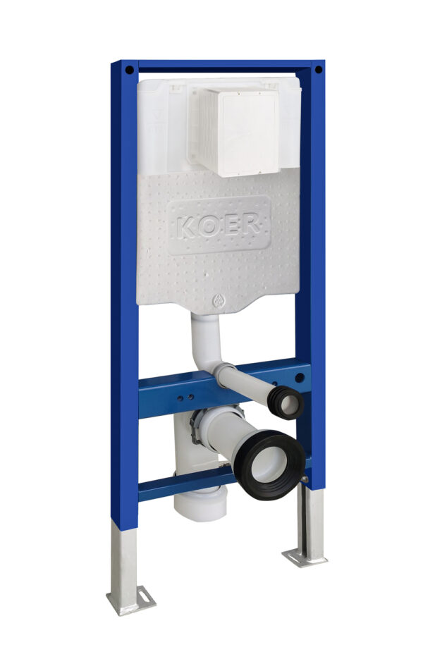 Інсталяція для підвісного унітазу KOER KT-0503-01 500x126x1150mm з панеллю змиву KT-0606-01 хром Інсталяція для підвісного унітазу KOER KT-0503-01 500x126x1150mm з панеллю змиву KT-0606-01 хром