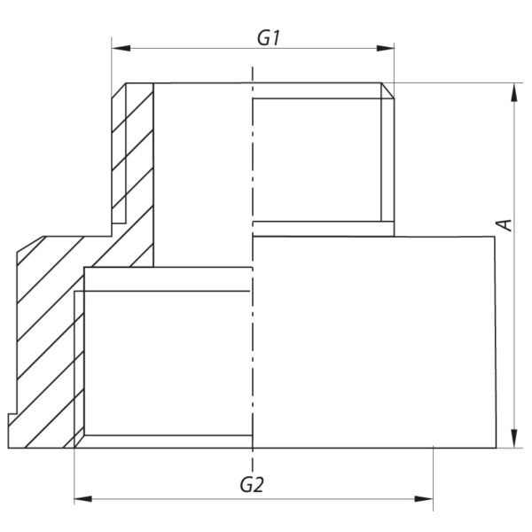Перехідник (конектор) 1/2 "х1" (хром) Koer KF.A0610.CHR Перехідник (конектор) 1/2 "х1" (хром) Koer KF.A0610.CHR