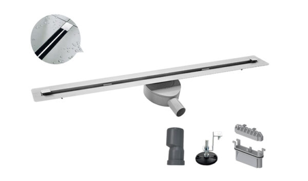 Душовий трап KOER FD07-20x800-SLENDER "тонкий" з нержавіючої сталі SUS304 20x800мм