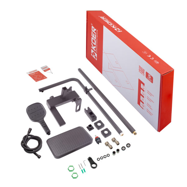 Душова колона зі змішувачем KOER KB-56031-05, 3 функції (Колір чорний) Душова колона зі змішувачем KOER KB-56031-05, 3 функції (Колір чорний)