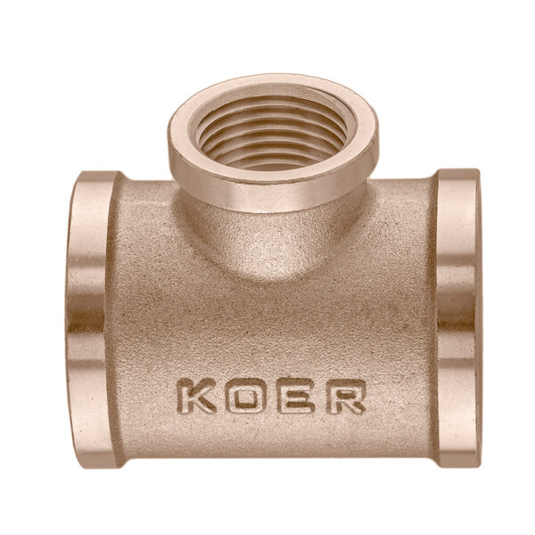 Трійник редукційний Koer KF.T100610F.WN - 1"х1/2"х1" FFF без нікелю Трійник редукційний Koer KF.T100610F.WN - 1"х1/2"х1" FFF без нікелю
