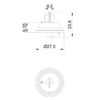 Мембрана для наповнювального клапана бачка унітазу KOER KT-1411 для KT-0105, KT-0106 Мембрана для наповнювального клапана бачка унітазу KOER KT-1411 для KT-0105, KT-0106