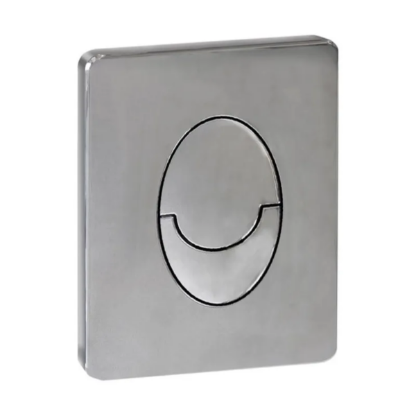 Панель змиву KOER KT-0606-01 157x198x3mm пластикова, кнопка закруглена (колір хром) Панель змиву KOER KT-0606-01 157x198x3mm пластикова, кнопка закруглена (колір хром)