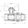 Кран з американкою 3/4" "антіпротечка" (Koer KR.227-Gi) Кран з американкою 3/4" "антіпротечка" (Koer KR.227-Gi)