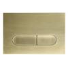 Панель змиву KOER KT-0608-12 240x160x10mm пластикова, кнопка закруглена (колір матове золото)