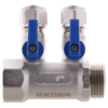 Колектор для теплої підлоги на 2 контура Koer KR.1126-2 1"x2 ways