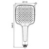Лійка для душу KOER KP-0402-01, 3 функції (Колір хром) Лійка для душу KOER KP-0402-01, 3 функції (Колір хром)