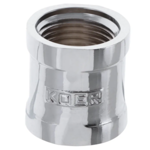 З'єднувальна муфта 1/2" (хром) Koer KF.C06.chr З'єднувальна муфта 1/2" (хром) Koer KF.C06.chr
