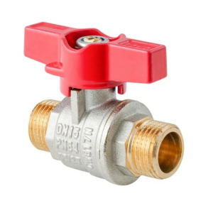 Кран кульовий ШШМ KOER EXTREME KE.219-15 - 1/2" MM ручка "метелик" червона Кран кульовий ШШМ KOER EXTREME KE.219-15 - 1/2" MM ручка "метелик" червона