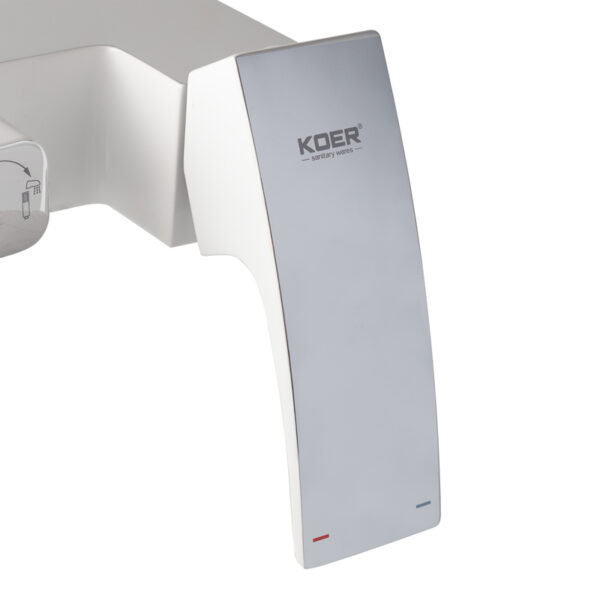 Душова колона зі змішувачем KOER KB-56007-04, 3 функції (Колір хром+білий)