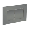 Панель змиву KOER KT-0602-07 240x160x10mm пластикова, кнопка квадратна (колір графіт) Панель змиву KOER KT-0602-07 240x160x10mm пластикова, кнопка квадратна (колір графіт)